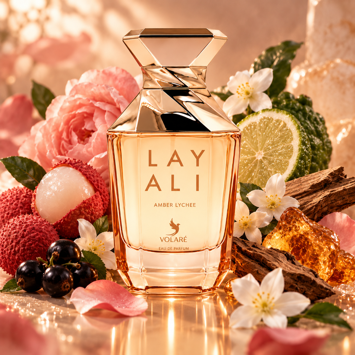 Layali Amber Lychee Volaré – EDP Femme 100 ml