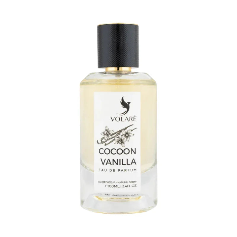 Eau de parfum Cocoon Vanilla de Volaré, flacon de parfum de 100ml pour femme.