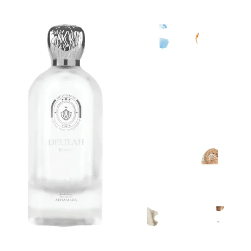 Flacon de parfum Delilah Blanc de Maison Alhambra, eau de parfum pour femme.
