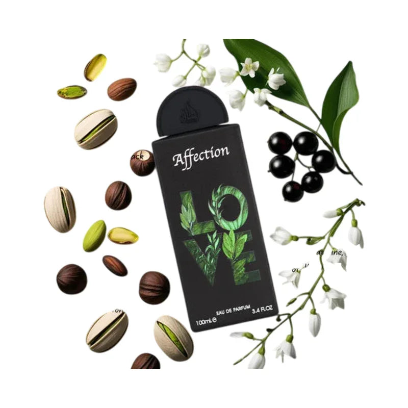Parfum Affection LOVE eau de parfum 100ml avec pistaches, baies et fleurs blanches