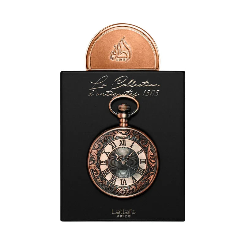 Montre de poche vintage en bronze avec chiffres romains, collection L'Antiquité 1505