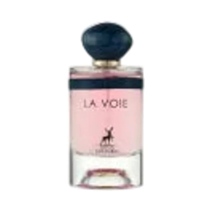 Parfum La Voie pour femme dans un flacon élégant rose et bleu