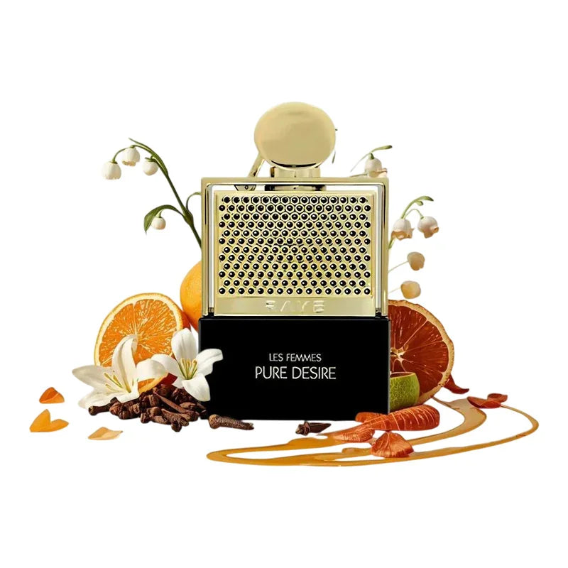 Parfum Les Femmes Pure Desire avec notes d'agrumes, fleurs blanches et épices