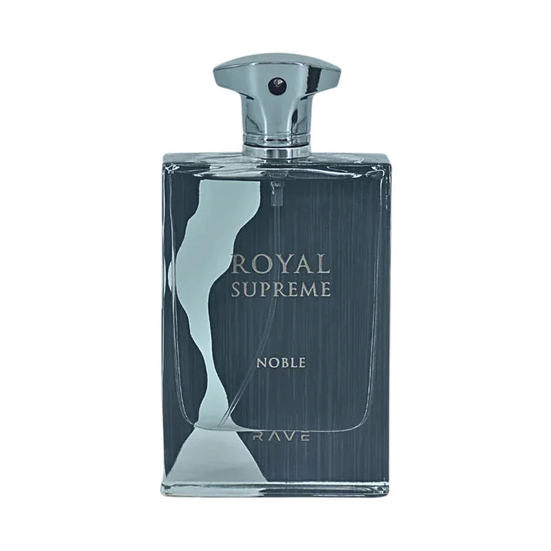 Parfum Royal Supreme Noble de Rave dans un flacon en verre élégant