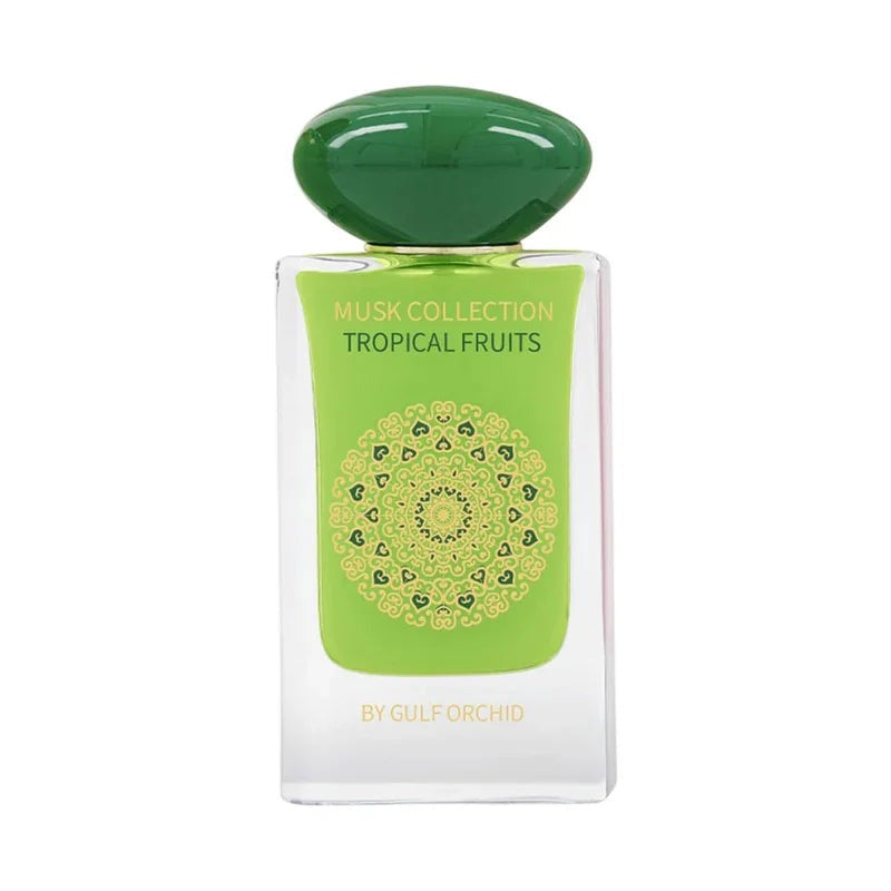 ARVOLA_SHOWCASE — Tropical Fruits Musk, photo artistique (Aldéhydé, Poire, Musc, Floral, Fruits tropicaux, Ambré, Musc)