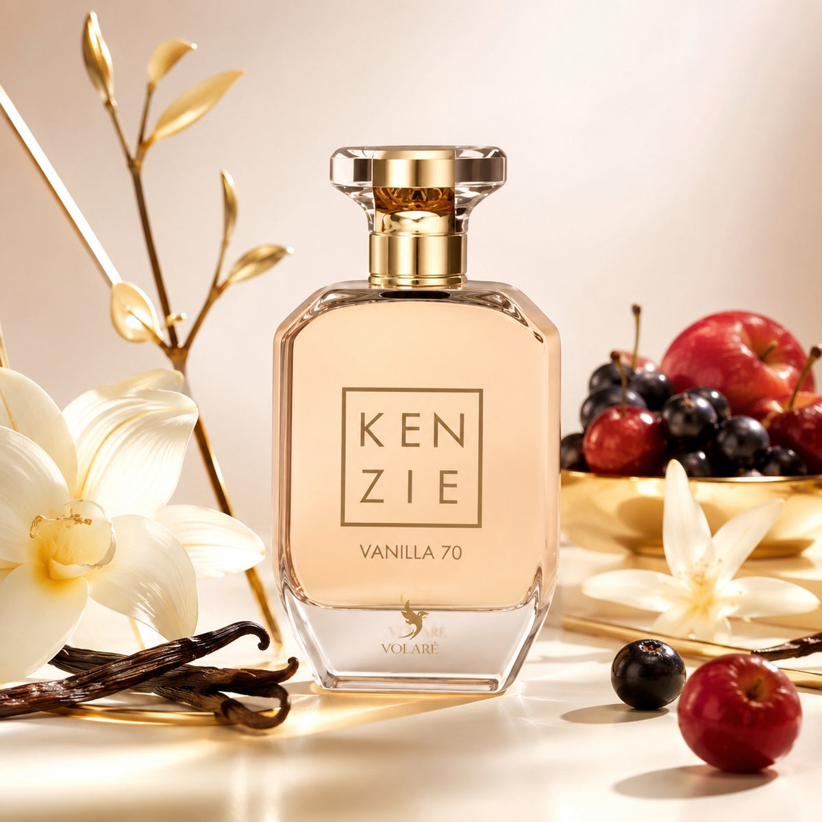 ARVOLA_SHOWCASE — Vanilla 70 Kenzie, photo artistique (fragrances intemporelles qui désirent une touche de distinction dans leur quotidien. Transformez votre présence avec cette expression olfactive unique, un incontournable pour les amateurs de parfums subt