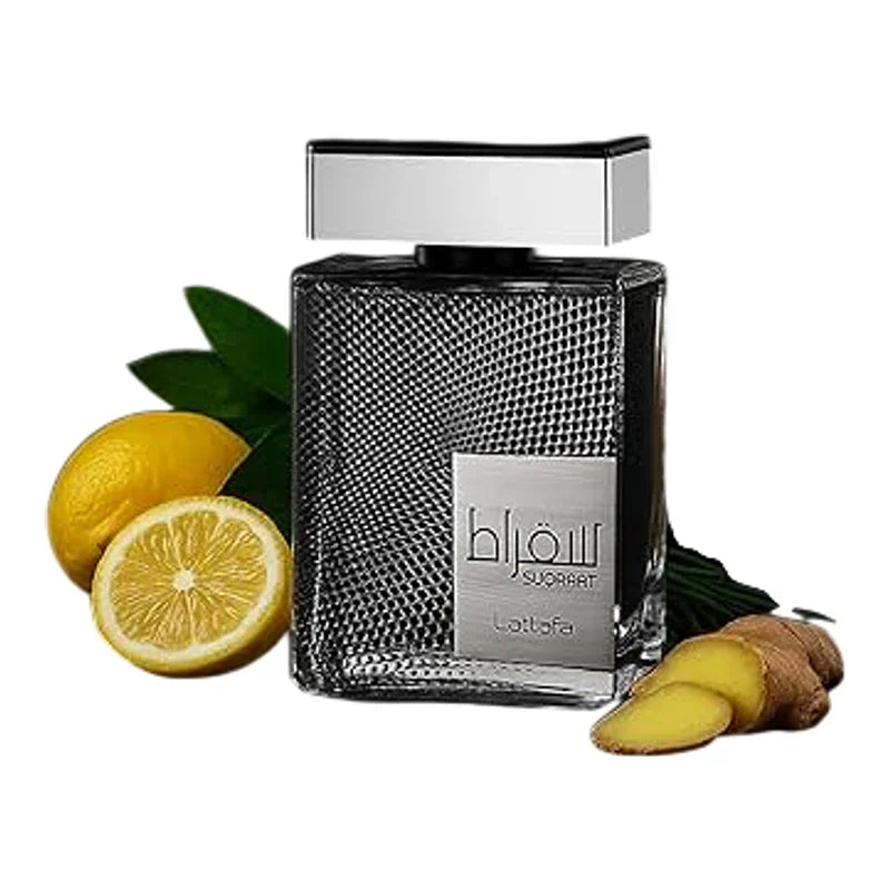 Parfum Lattafa Blvck pour homme avec notes de citron et gingembre