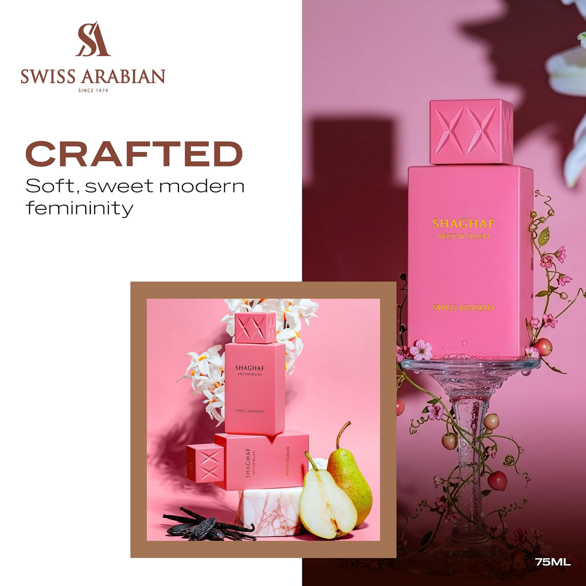 Shaghaf Nectar Blush – Swiss Arabian EDP 75 ml