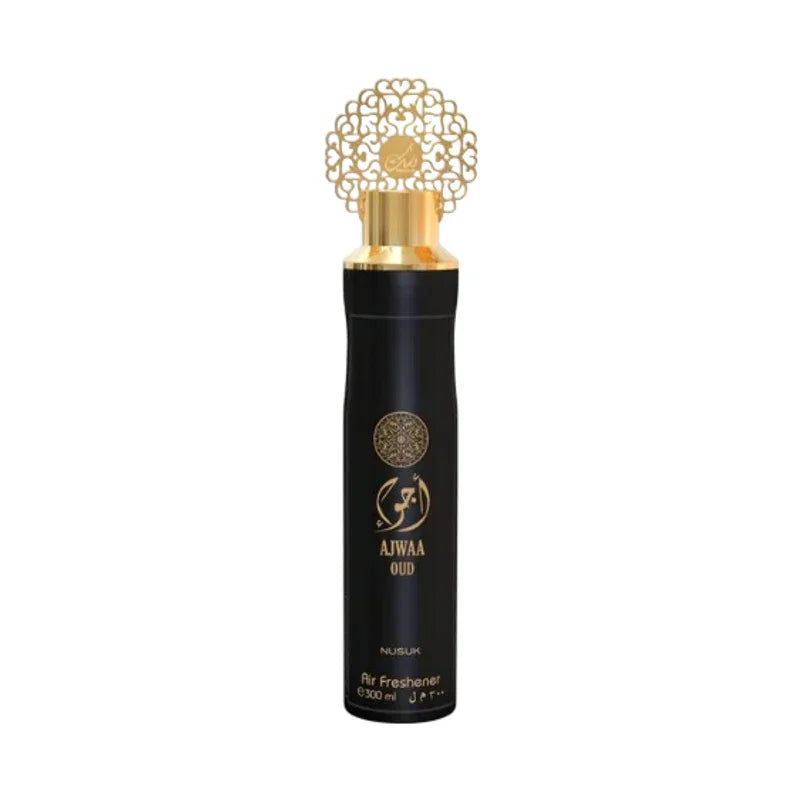 Diffuseur d'air Ajwaa Oud noir et or, parfum d'intérieur luxueux 300 ml