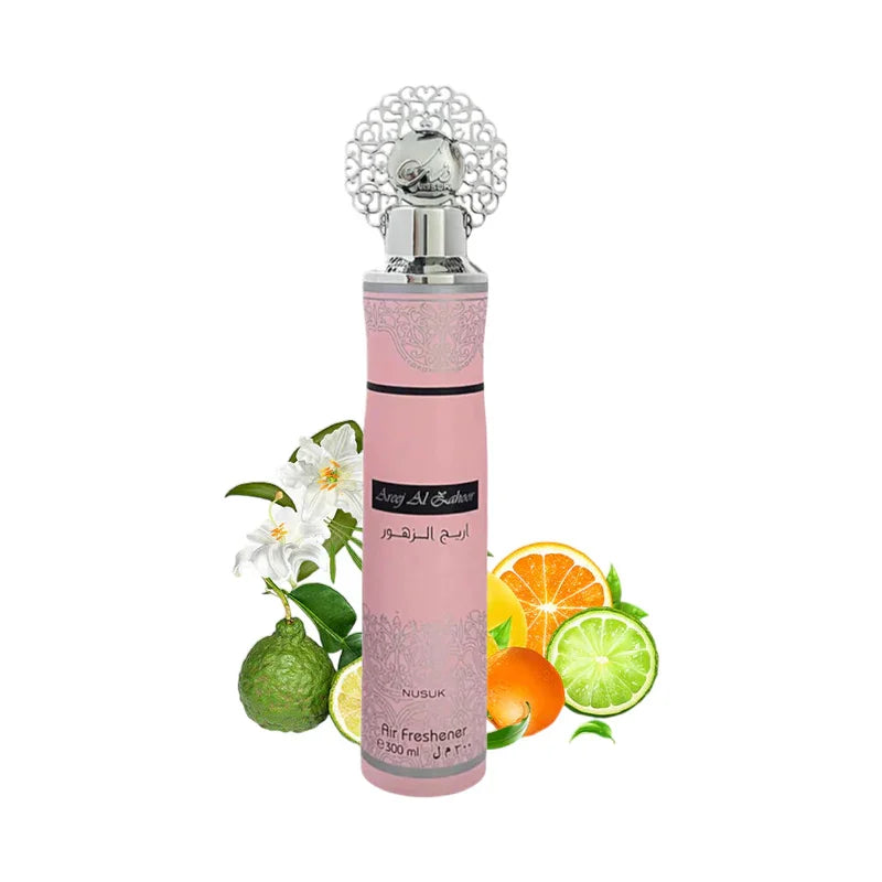 Diffuseur d'air parfumé rose Nusuk avec agrumes et fleurs, 300 ml