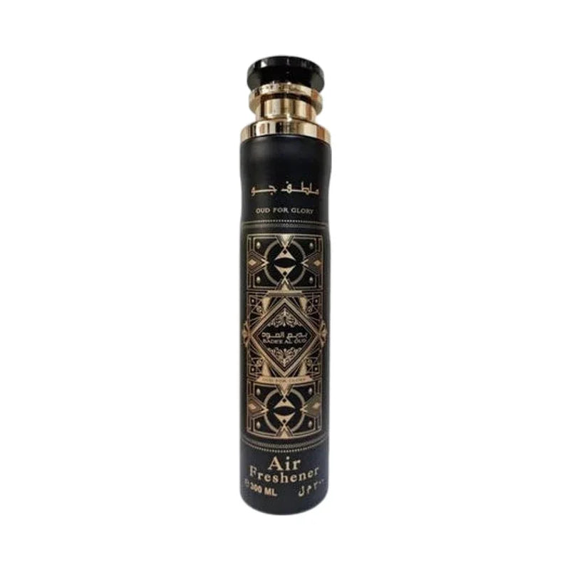 Diffuseur d'air Oud For Glory 300ml, design noir et or, parfum oriental luxueux