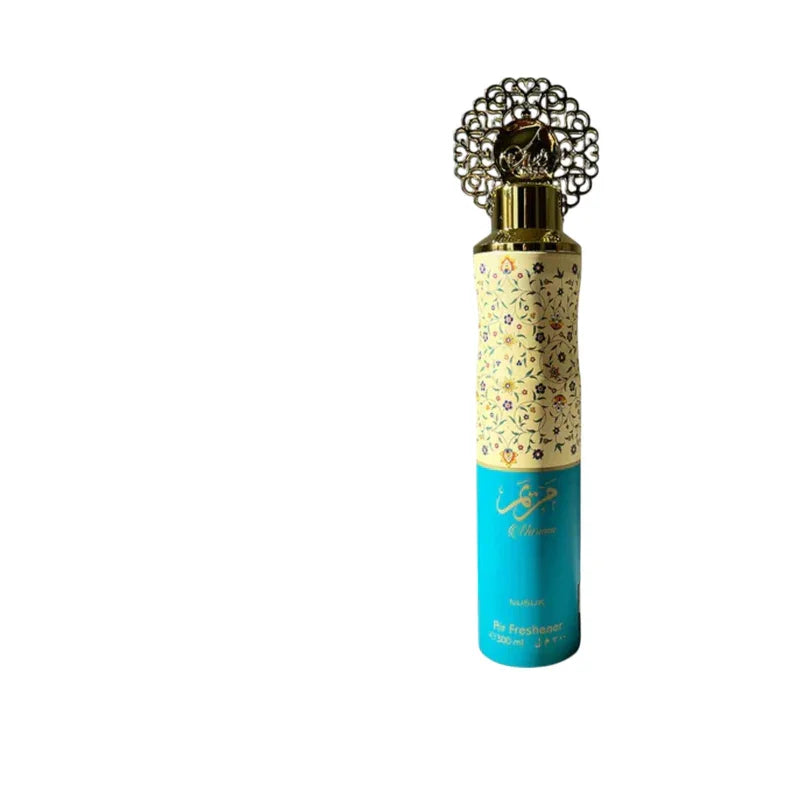 Diffuseur d'air parfumé décoratif avec motif floral et pommeau doré, 300 ml