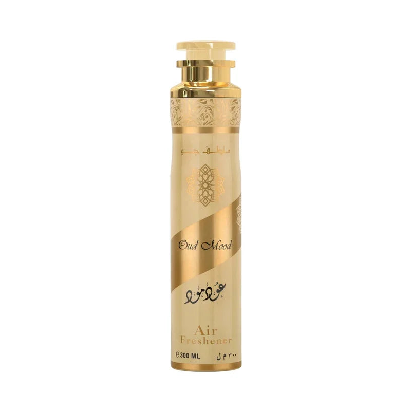 Diffuseur d'air Oud Mood 300 ml, design doré élégant pour parfumer l'intérieur