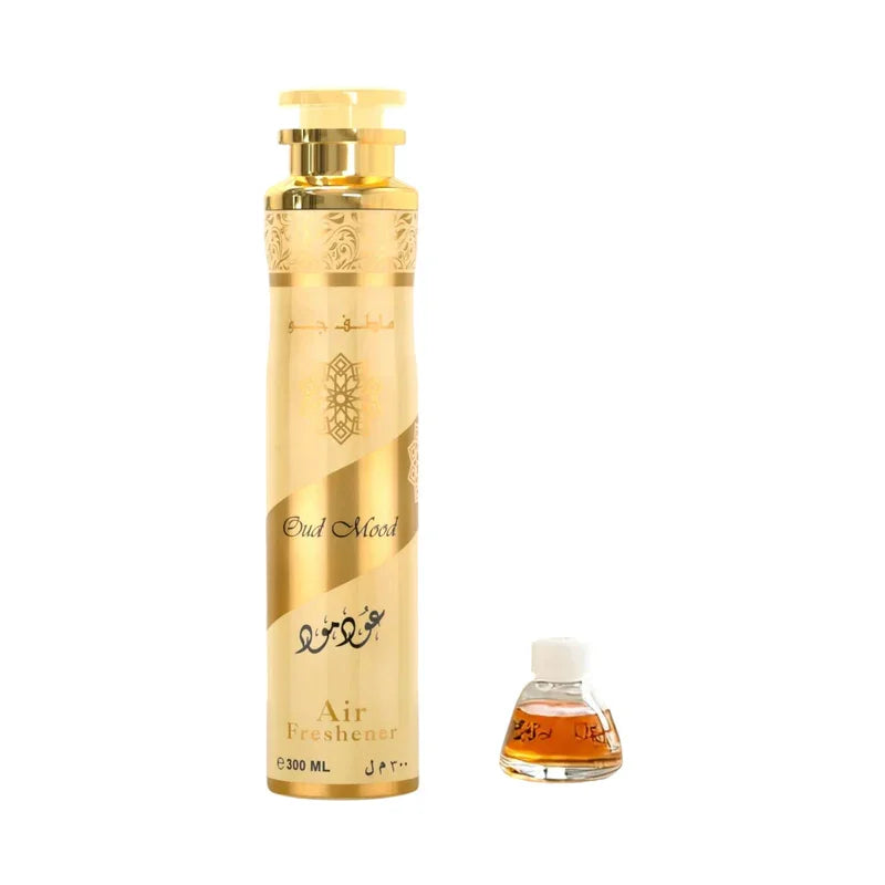 Diffuseur d'air Oud Mood doré avec recharge, parfum d'intérieur luxueux