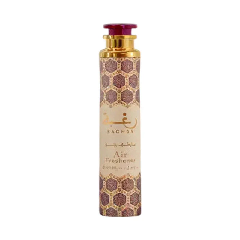 Diffuseur d'air parfumé Raghda avec motif géométrique élégant et bouchon rouge