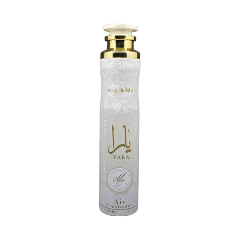 Désodorisant d'ambiance Yara Air Freshener de 300 ml en spray blanc et doré