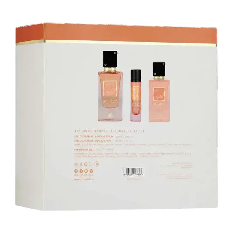 Ana Abiyed Coral – Lattafa Coffret Cadeau