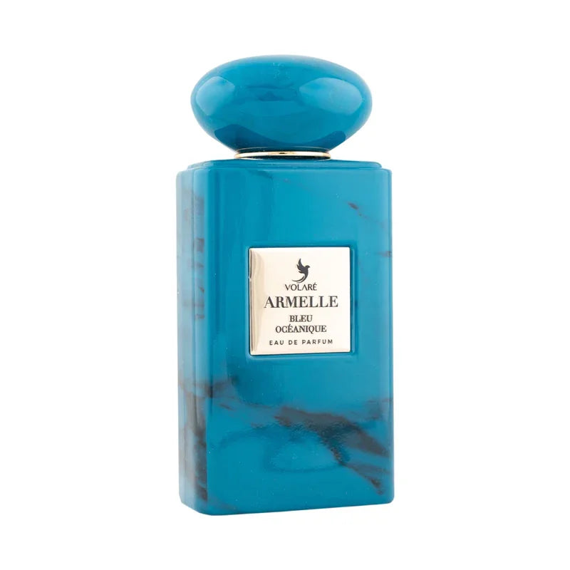 Parfum Volaré Armelle Bleu Océanique eau de parfum pour femme, flacon bleu marbré