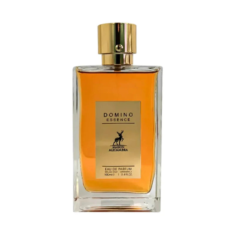 Eau de parfum Domino Essence, flacon en verre avec bouchon doré, parfum unisexe 100ml
