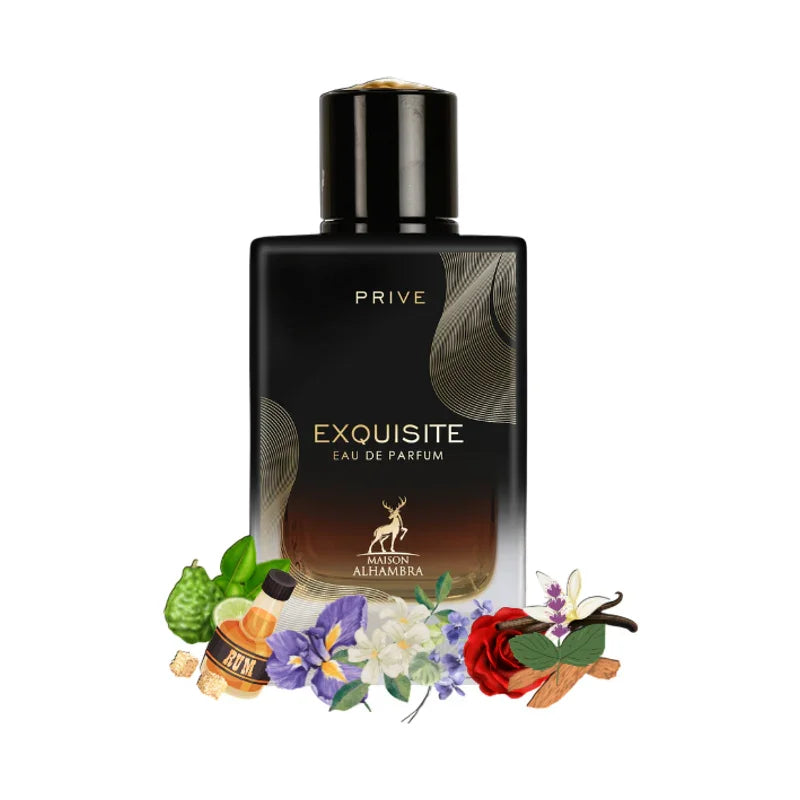 Parfum Exquisite de Maison Alhambra Eau de Parfum avec notes de rhum et fleurs