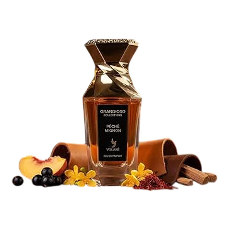 Parfum Grandioso Collections Péché Mignon avec pêche, baies et épices
