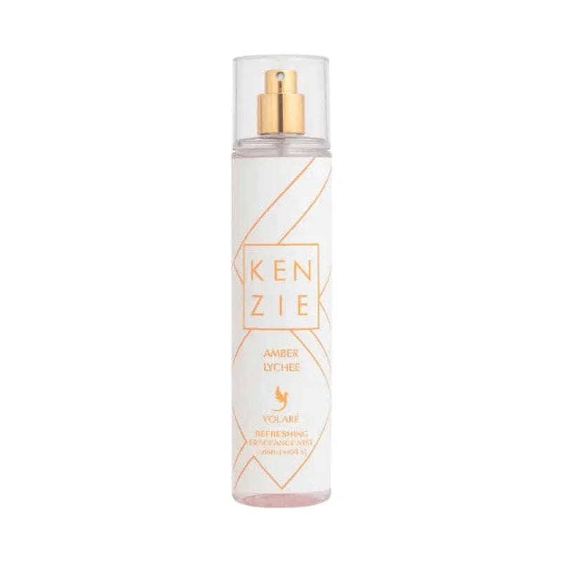 Brume parfumée Kenzie Amber Lychee, fraîcheur et bien-être pour l'ambiance, vaporisateur élégant