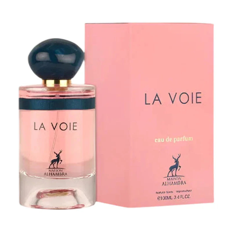 Parfum La Voie de Maison Alhambra eau de parfum pour femme, flacon et boîte rose