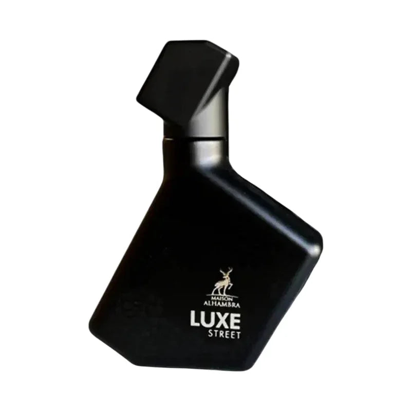 Parfum Luxe Street de Maison Alhambra dans un flacon noir élégant