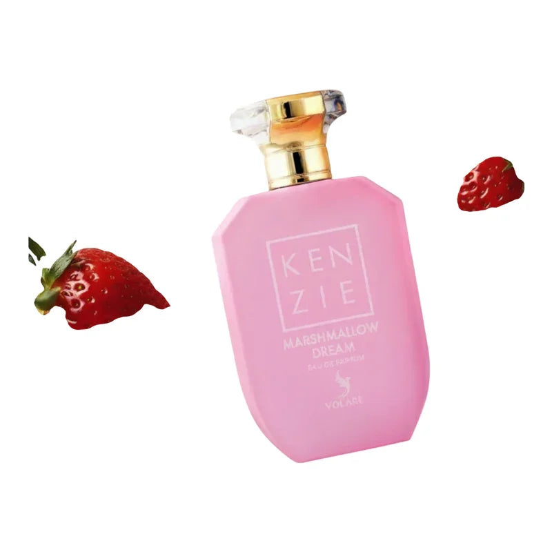 Parfum Kenzie Marshmallow Dream Eau de Parfum rose avec fraises, parfum fruité et doux