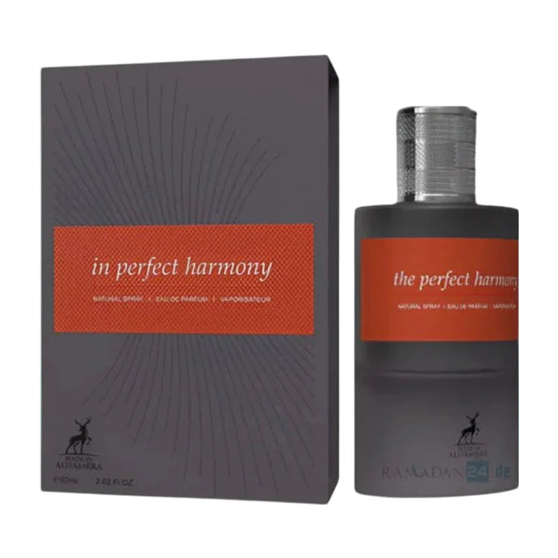 Parfum In Perfect Harmony de Maison Alhambra en flacon noir et boîte assortie