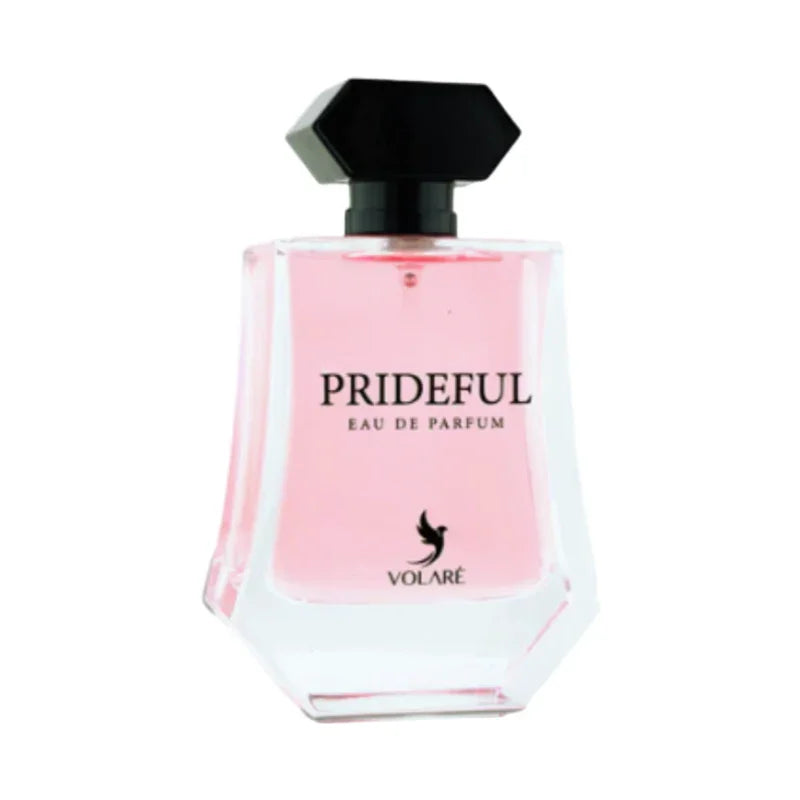 Flacon de parfum eau de parfum Prideful de Volaré au liquide rose