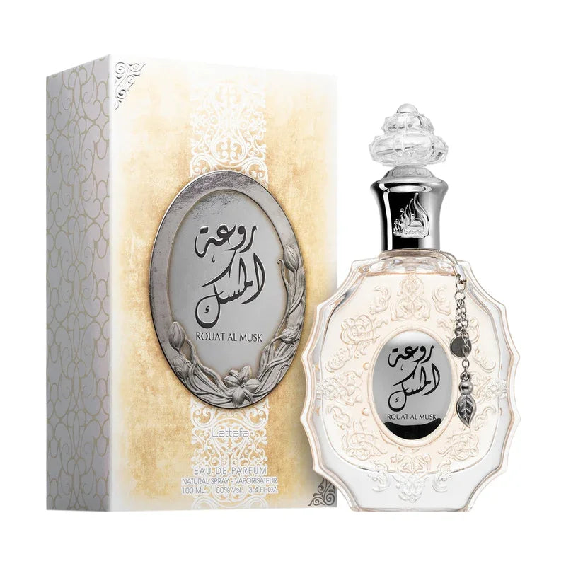 Rouat Al Musk Eau de Parfum, flacon élégant avec boîte décorative, parfum oriental luxueux